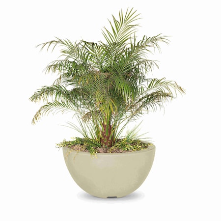 The Outdoor Plus 30 Round Luna Planter Bowl - GFRC Concrete - Ash - OPT-LUNPO30-ASH